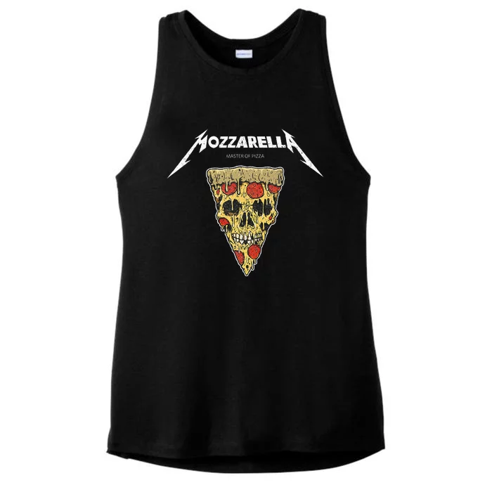 Mozzarella Masters Of Pizza Foodie Chef Baker Cook. Ladies Tri-Blend Wicking Tank