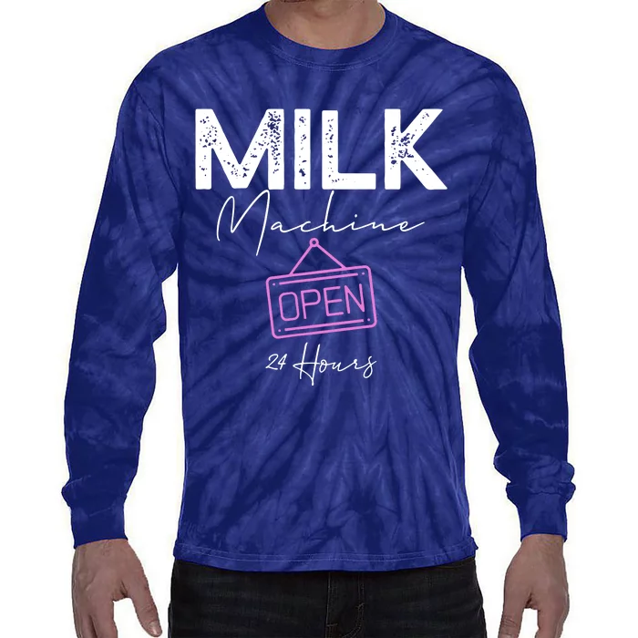 Milk Machine Open 24 Hours Tie-Dye Long Sleeve Shirt