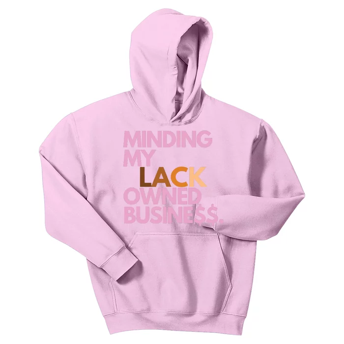 Minding My Owned Black Business Kids Hoodie