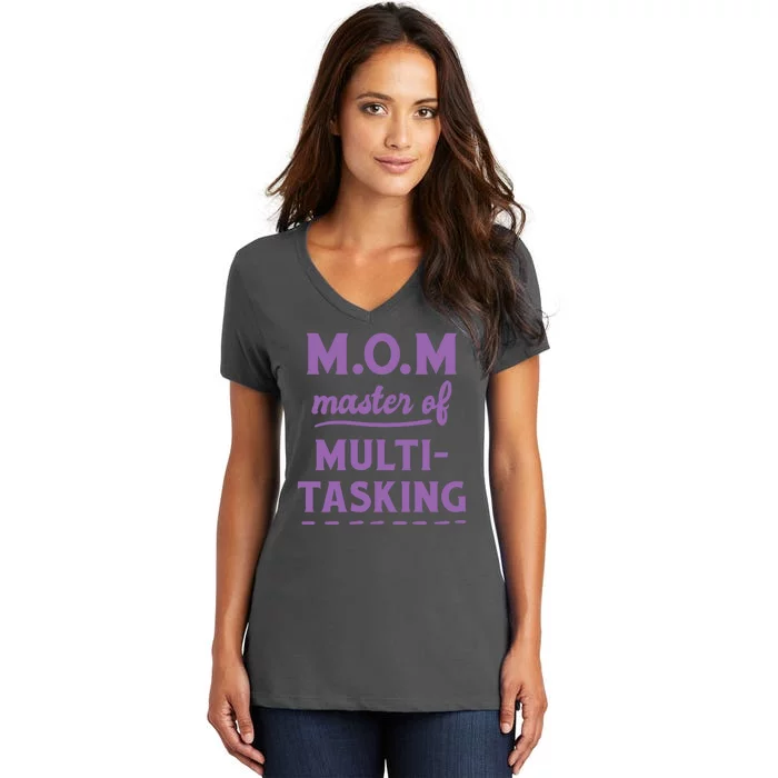 MOM Master Of Multitasking Women's V-Neck T-Shirt