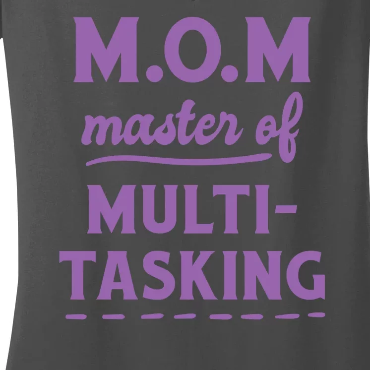 MOM Master Of Multitasking Women's V-Neck T-Shirt