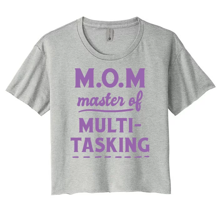 MOM Master Of Multitasking Women's Crop Top Tee