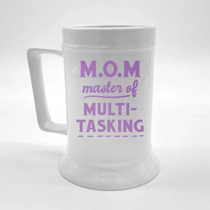 MOM Master Of Multitasking Front & Back Beer Stein