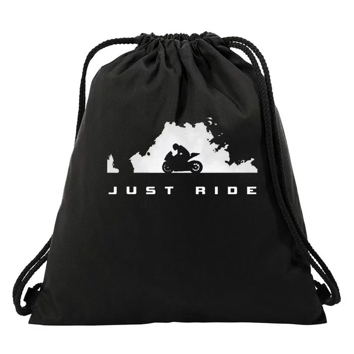 Motorcycle Drawstring Bag