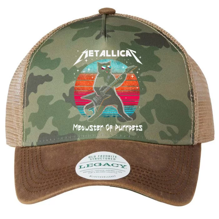 Metallicat Meowster Of Purrpets Funny Cat Legacy Tie Dye Trucker Hat