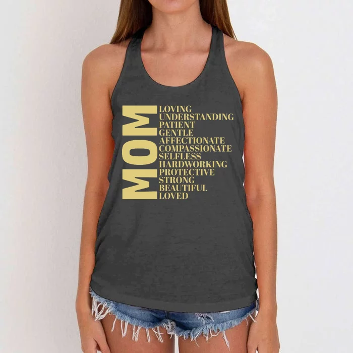 MOM Women's Knotted Racerback Tank