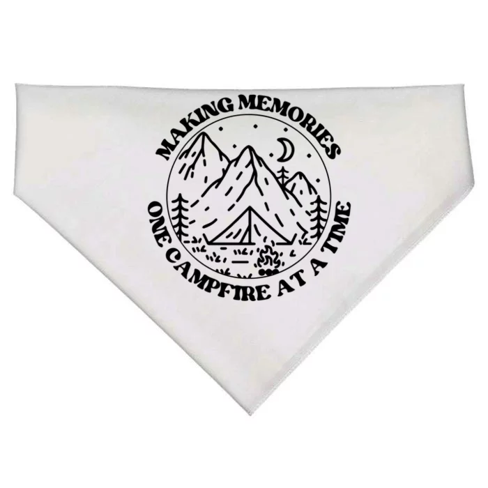 Making Memories One Campsite At A Time Happy Camper Gift USA-Made Doggie Bandana