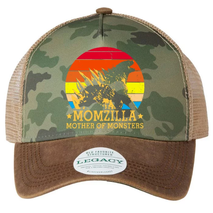 Momzilla Mother Of The Monsters Retro Vintage Legacy Tie Dye Trucker Hat