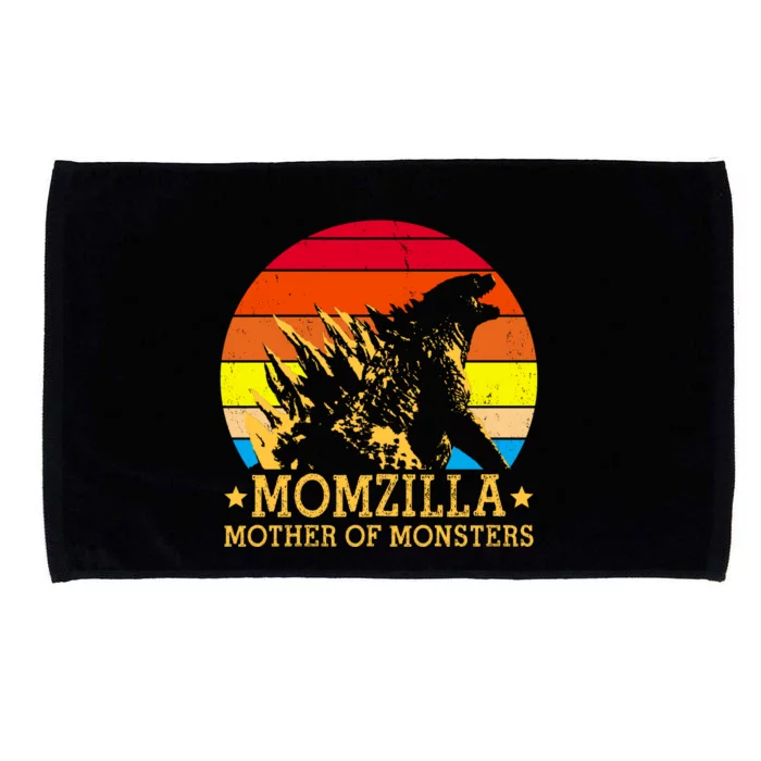 Momzilla Mother Of The Monsters Retro Vintage Microfiber Hand Towel