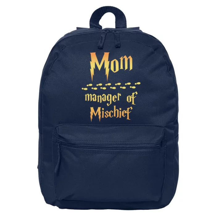 Mom Manager Of Mischief Mothers Day Gift 16 in Basic Backpack