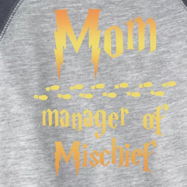 Mom Manager Of Mischief Mothers Day Gift Toddler Fine Jersey T-Shirt