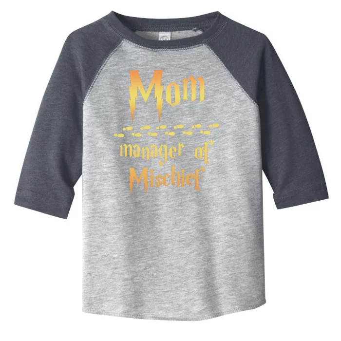 Mom Manager Of Mischief Mothers Day Gift Toddler Fine Jersey T-Shirt