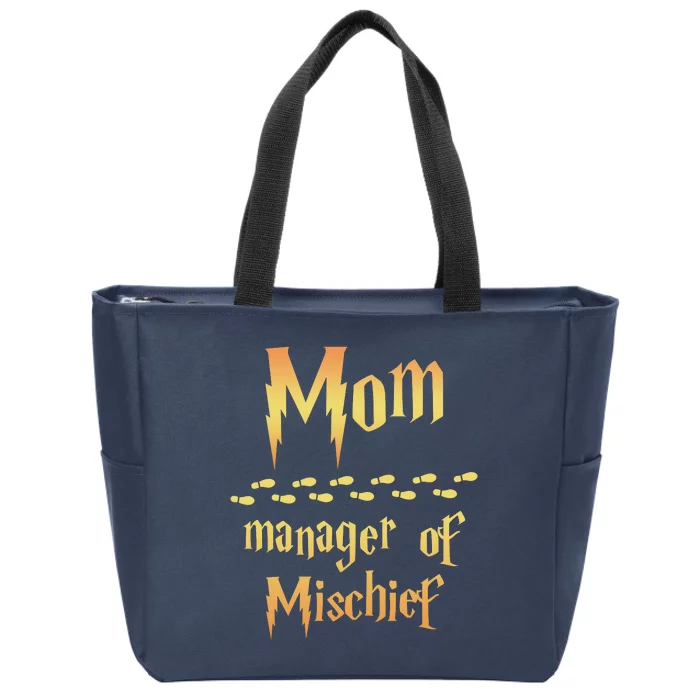 Mom Manager Of Mischief Mothers Day Gift Zip Tote Bag