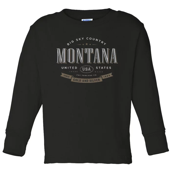 Montana Toddler Long Sleeve Shirt