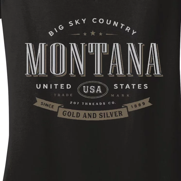 Montana Women's V-Neck T-Shirt