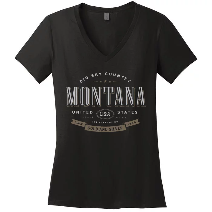 Montana Women's V-Neck T-Shirt