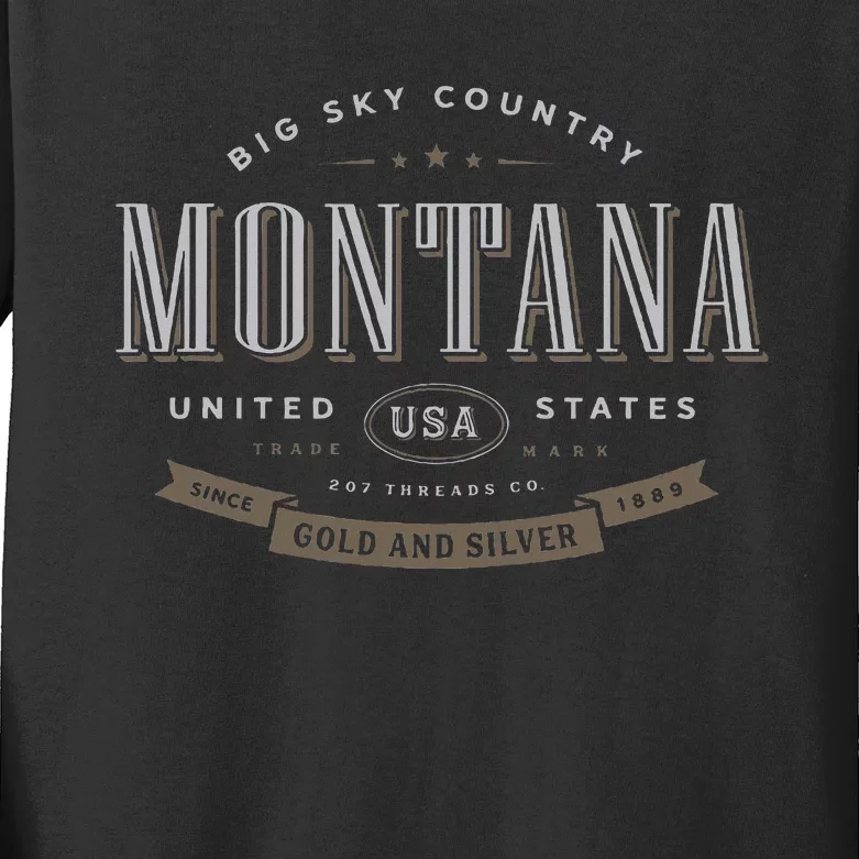 Montana Kids Long Sleeve Shirt