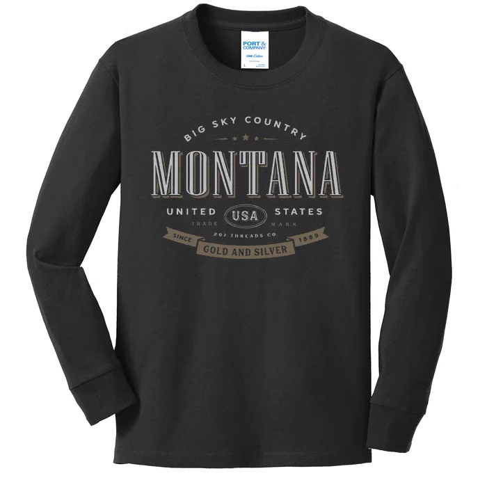 Montana Kids Long Sleeve Shirt