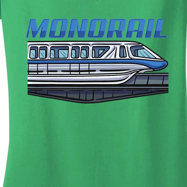 Monorail Women's V-Neck T-Shirt