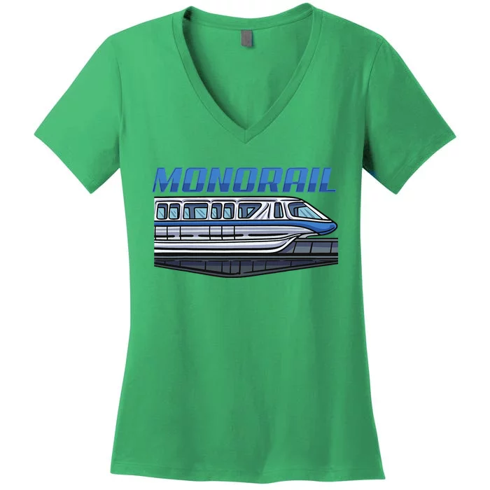 Monorail Women's V-Neck T-Shirt