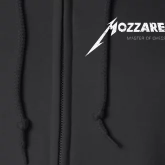 Mozzarella Masters Of Cheese Foodie Chef Baker Cook Full Zip Hoodie