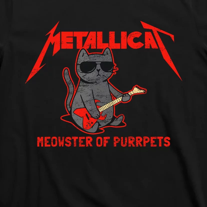 Metallicat Meowster Of Purrpets Funny Cat T-Shirt