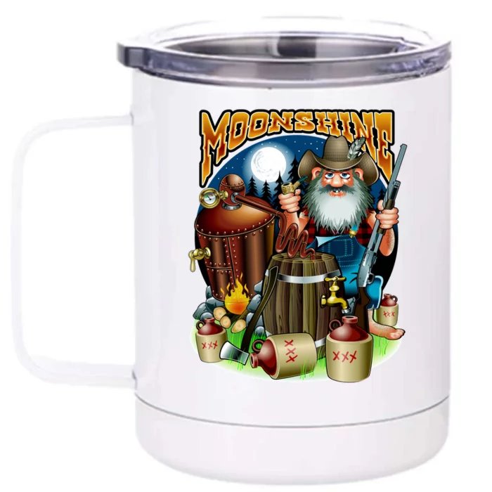 Moonshine Front & Back 12oz Stainless Steel Tumbler Cup