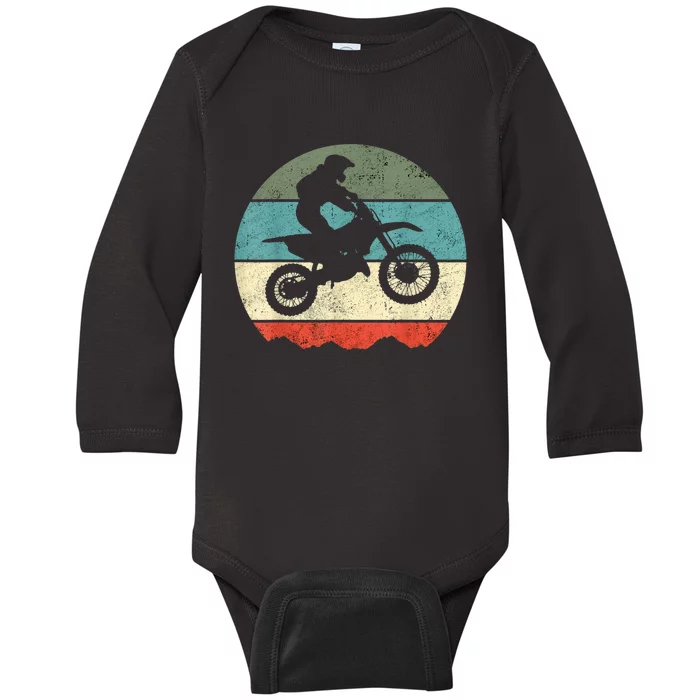 Motocross Baby Long Sleeve Bodysuit