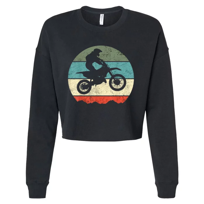 Motocross Cropped Pullover Crew