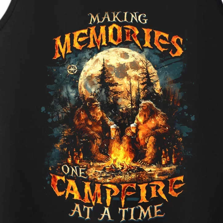 Making Memories One Campfire At A Time Bigfoot Camping Performance Tank