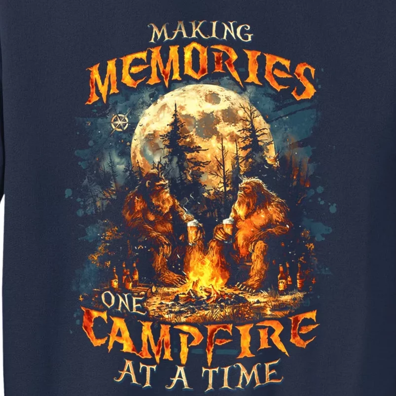 Making Memories One Campfire At A Time Bigfoot Camping Sweatshirt