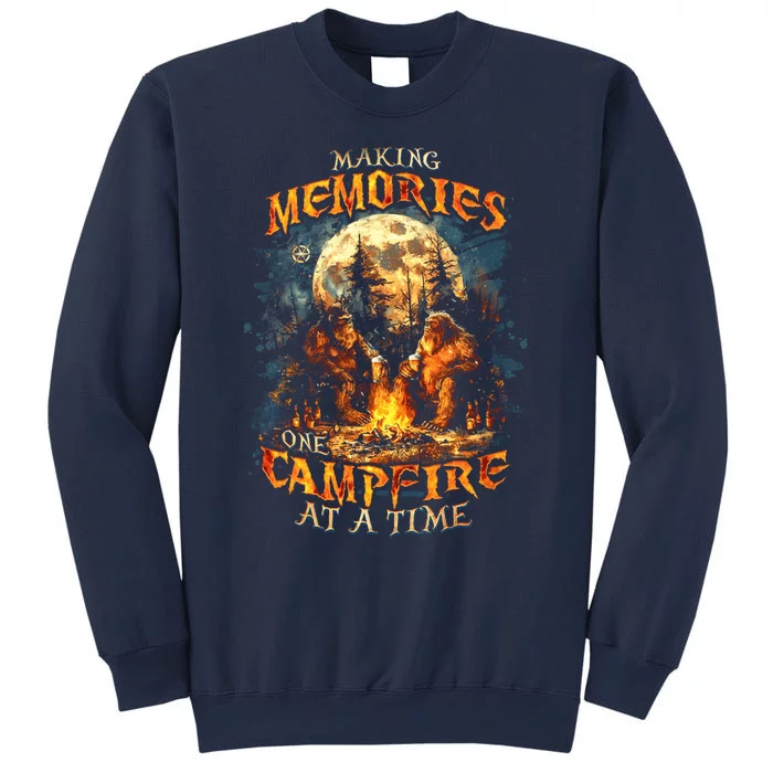 Making Memories One Campfire At A Time Bigfoot Camping Sweatshirt