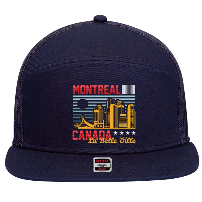 Montreal 7 Panel Mesh Trucker Snapback Hat