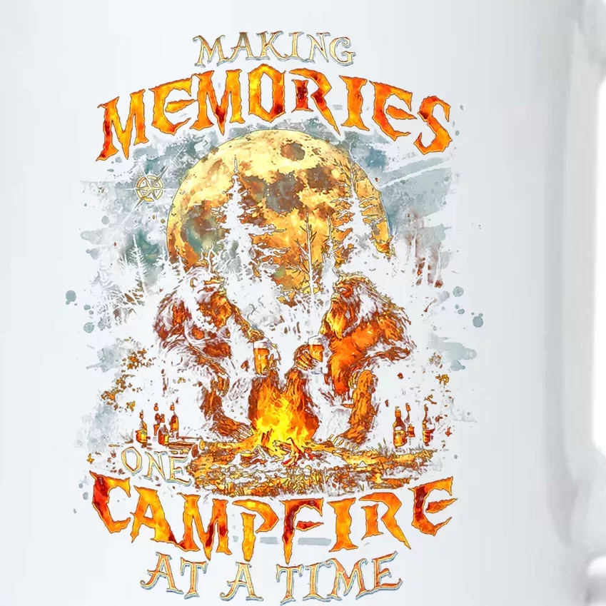 Making Memories One Campfire At A Time Bigfoot Camping Black Color Changing Mug