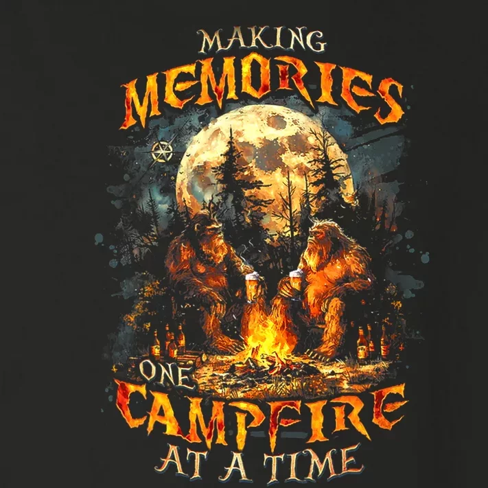 Making Memories One Campfire At A Time Bigfoot Camping Toddler Long Sleeve Shirt