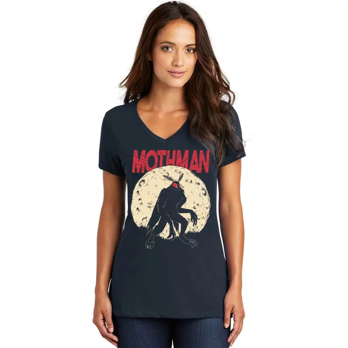 Mothman Women's V-Neck T-Shirt