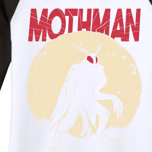 Mothman Women's Tri-Blend 3/4-Sleeve Raglan Shirt