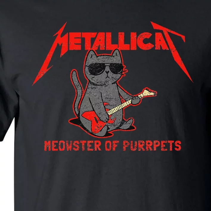 Metallicat Meowster Of Purrpets Funny Cat Tall T-Shirt