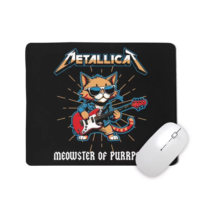 Metallicat Meowster Of Purrpets Funny Cat Mousepad