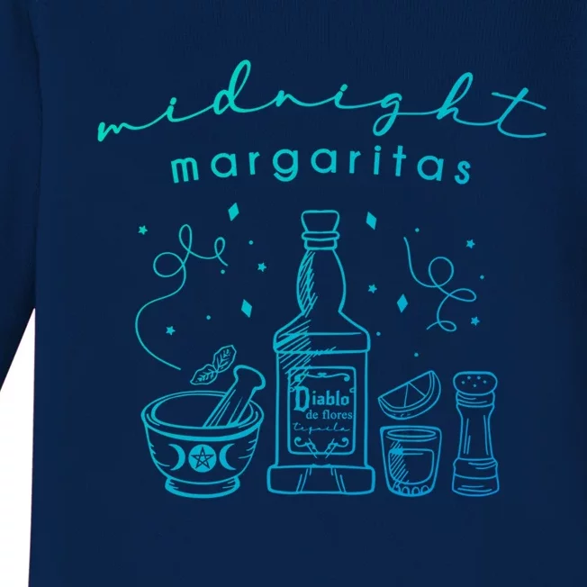 Midnight Margaritas Practical Magic Gardening Witch Planting Gift Baby Long Sleeve Bodysuit