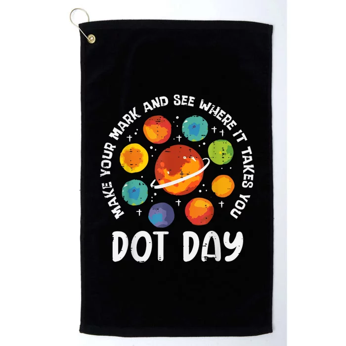 Make Mark Planets International Dot Day Platinum Collection Golf Towel