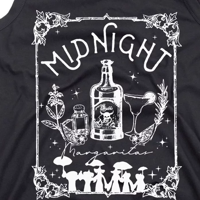 Midnight Margaritas Practical Magic Tee Halloween Cocktails Tank Top