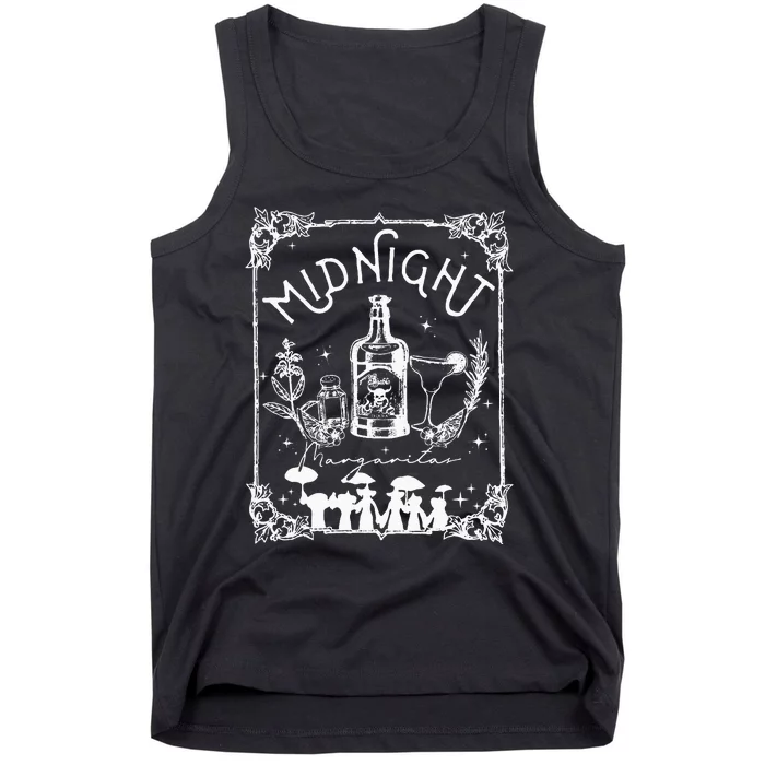 Midnight Margaritas Practical Magic Tee Halloween Cocktails Tank Top