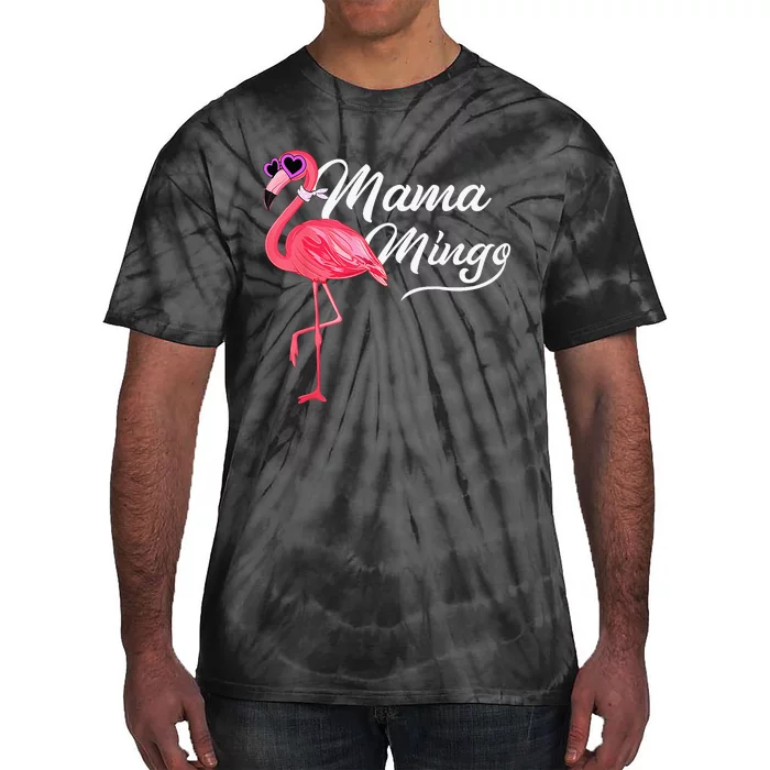 Mamamingo Mama Pink Flamingo Mom Bird Tie-Dye T-Shirt