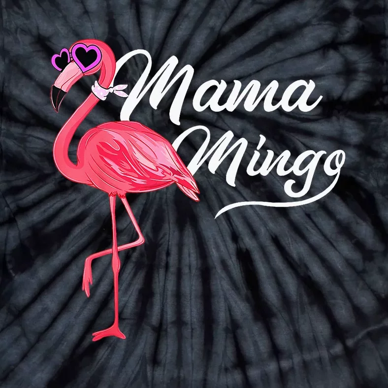 Mamamingo Mama Pink Flamingo Mom Bird Tie-Dye T-Shirt