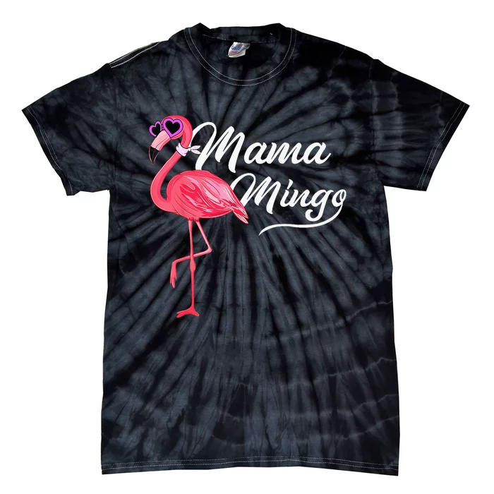 Mamamingo Mama Pink Flamingo Mom Bird Tie-Dye T-Shirt