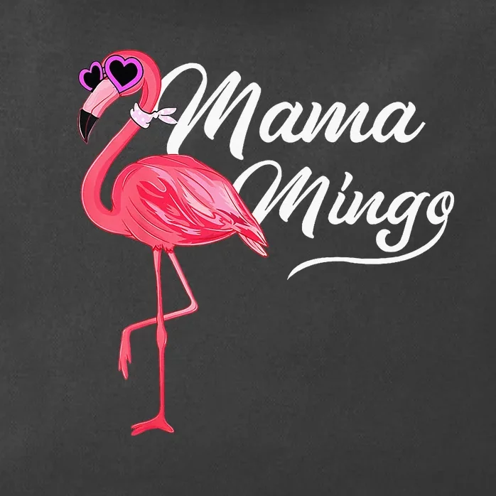 Mamamingo Mama Pink Flamingo Mom Bird Zip Tote Bag