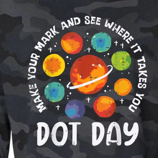 Make Mark Planets International Dot Day Cropped Pullover Crew