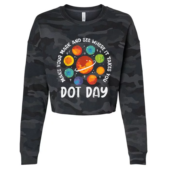 Make Mark Planets International Dot Day Cropped Pullover Crew