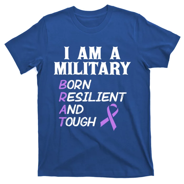 Military Month Purple Brat Fun Cool Gift T-Shirt